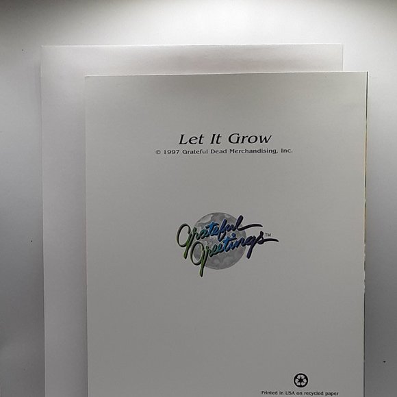 COPY - Grateful Dead Blank Greeting Card Let It Grow Liquid Blue 1997 GDM Disco… - Picture 8 of 9